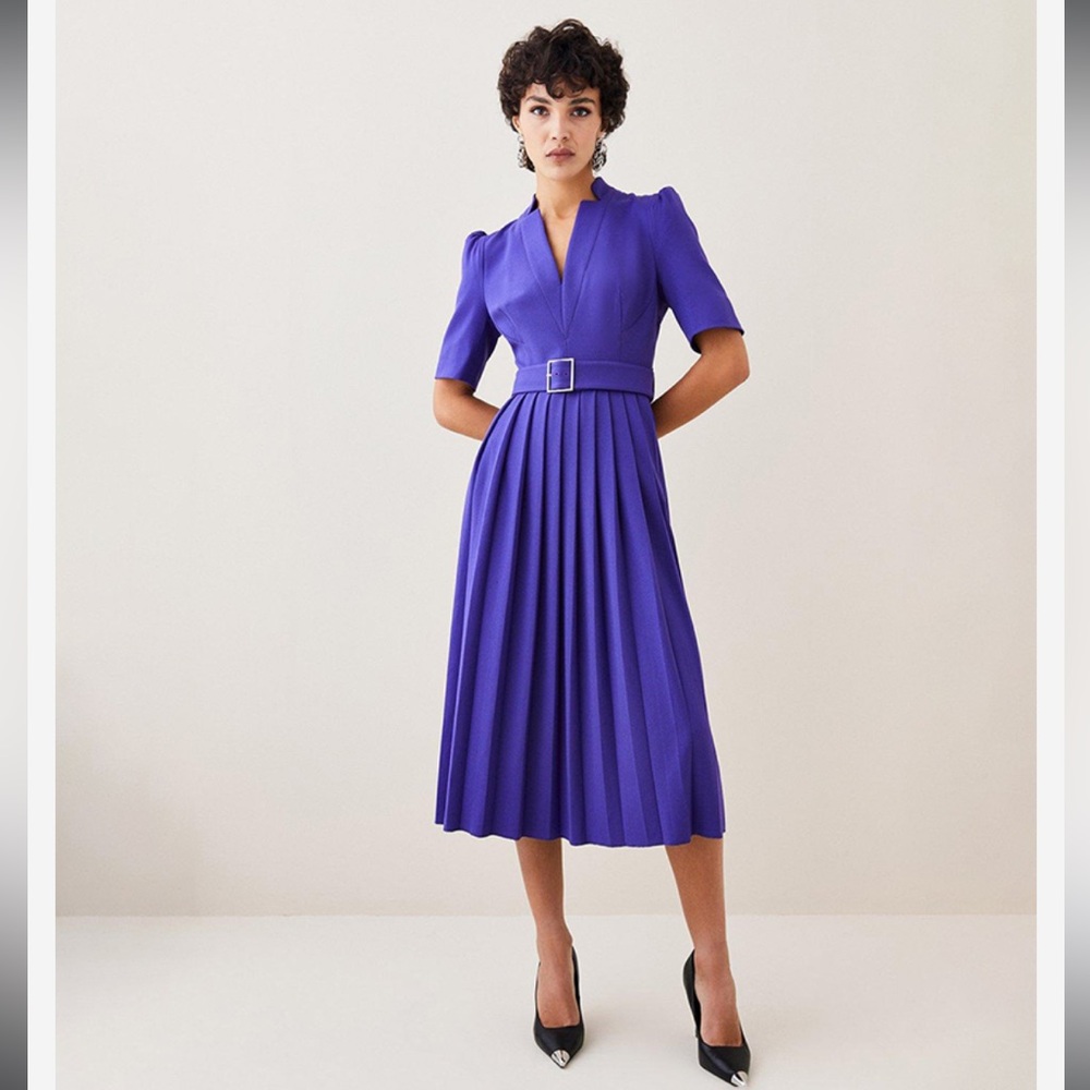 Karen Millen “Forever” Crepe Midi Dress